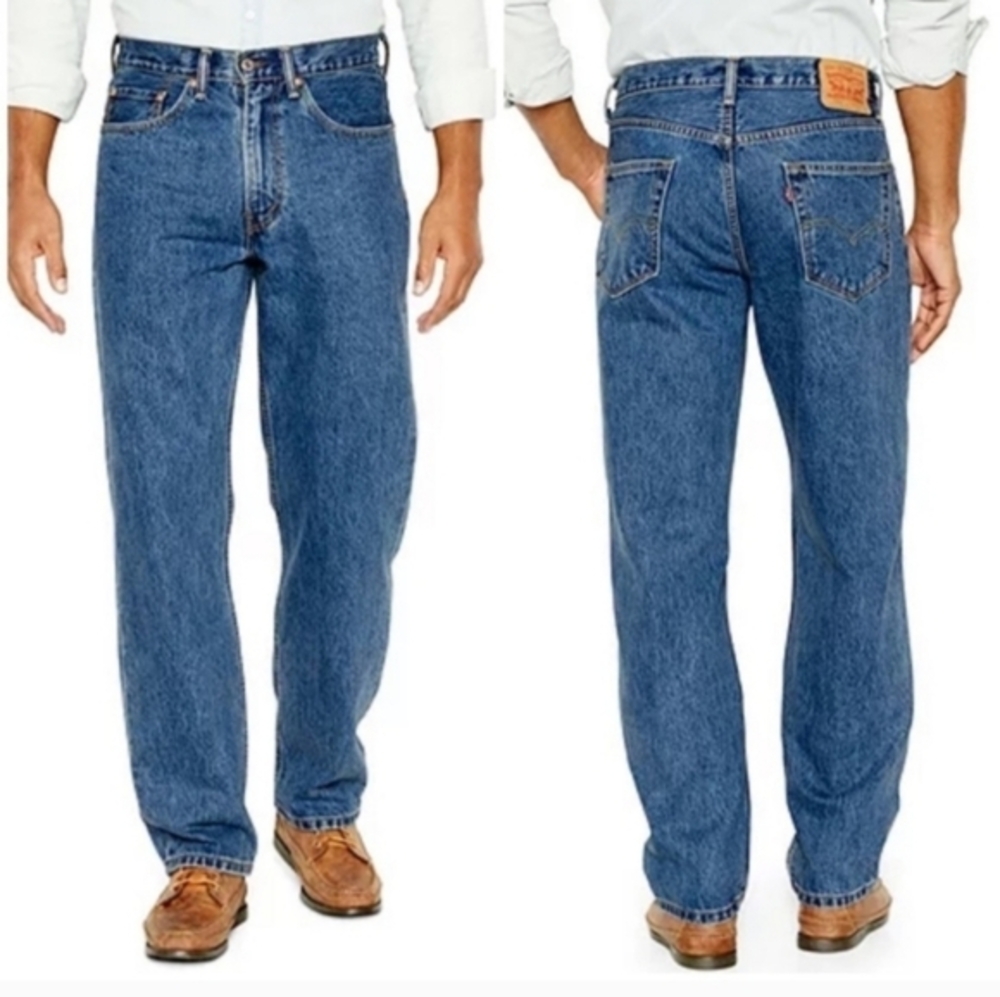 Levi's 550 Relaxed fit jeans,medium stonewash color,men's W33 L34 - Picture 2 of 16